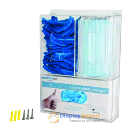 Dispensador Acrílico de 3 Compartimientos