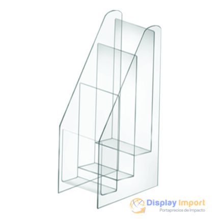 Porta Volante Acrílico de 3 Cuerpos - Base Reforzada